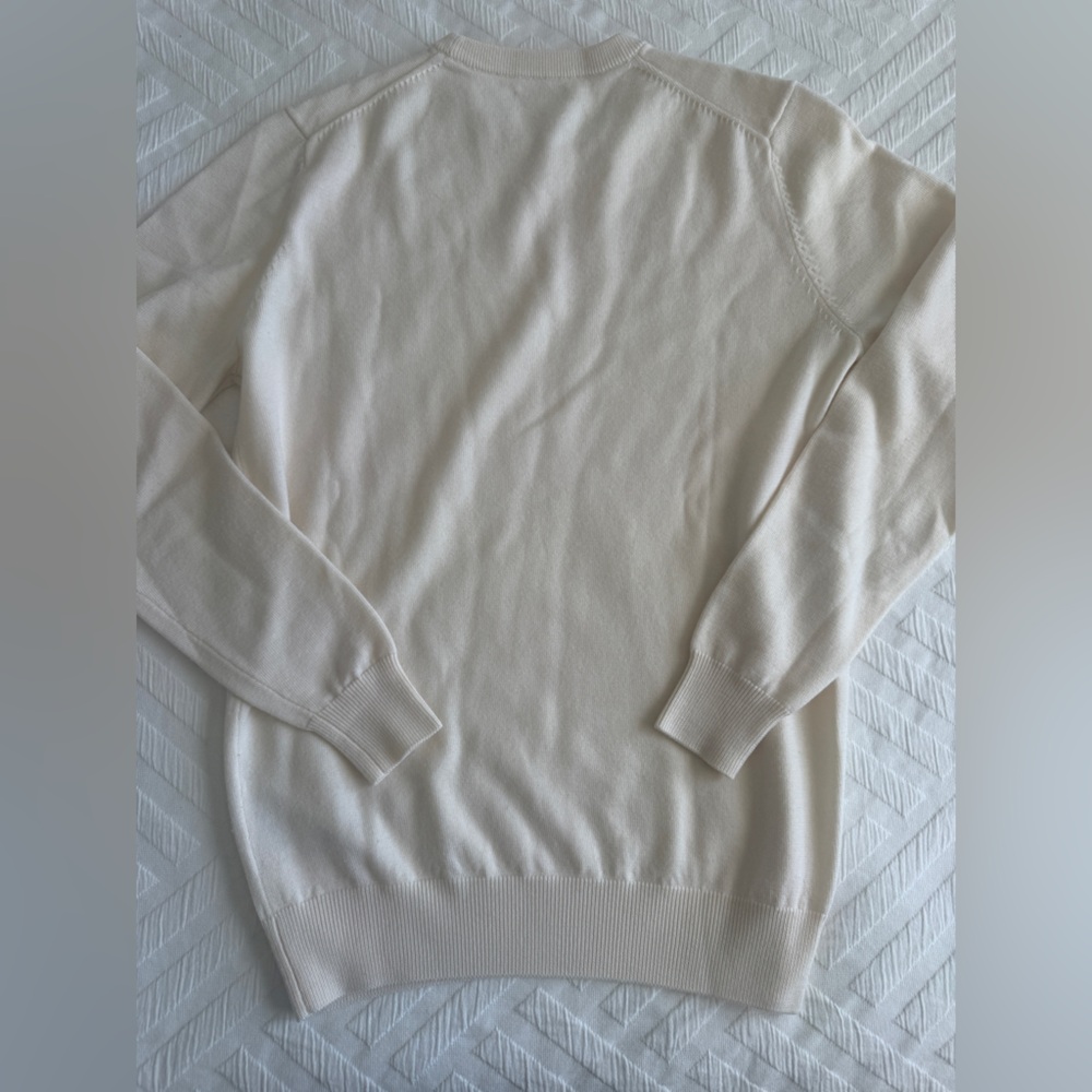 SuitSupply Cream Merino Crewneck - Pure Wool - Size Small - Picture 10 of 10